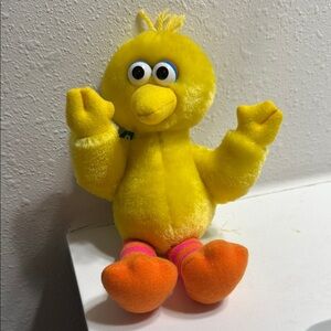 Sesame Street Big Bird Plush Toy Yellow and Orange